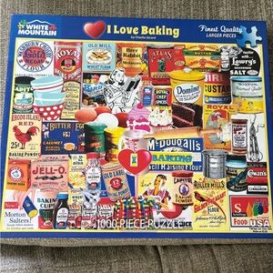 White Mountain Colorful Collage Puzzle